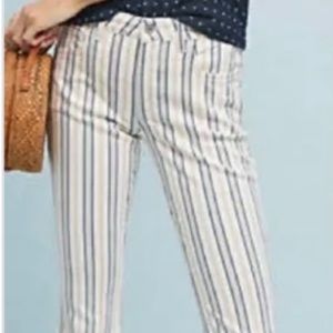 Pilcro and the letterpress like new, striped High-Rise size 25